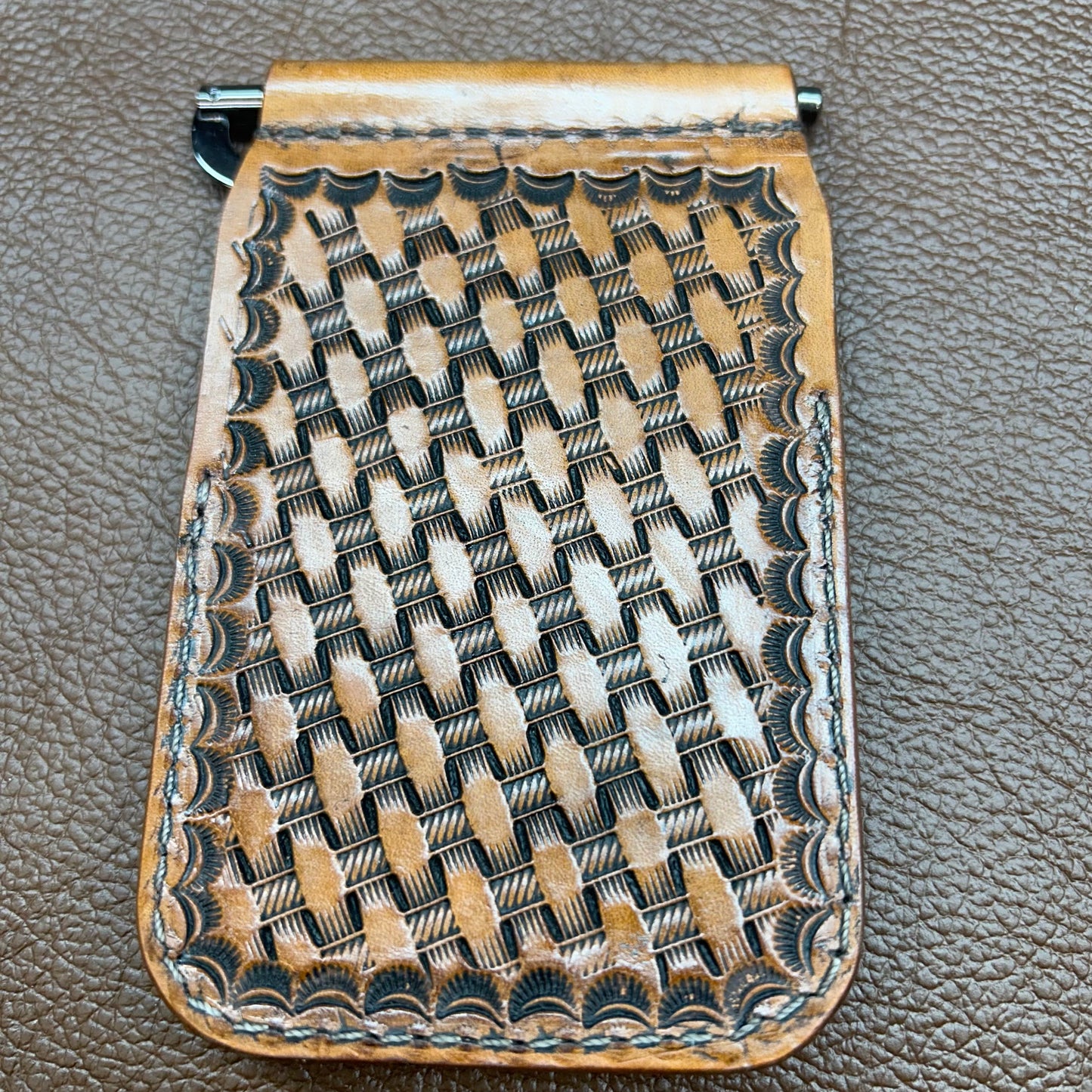 Hand Stamped Money Clip